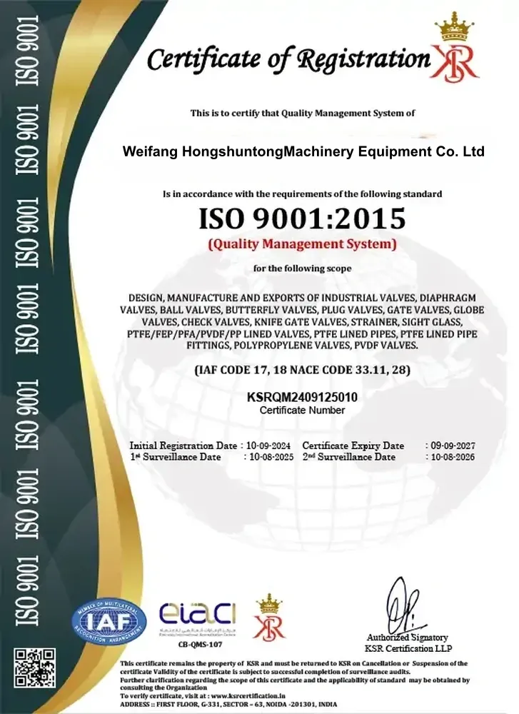 ISO Certificate